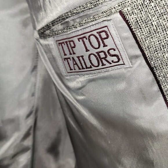 Classic WmH Leishman tweed suit jacket,size 44 R heather gray - Picture 5 of 8